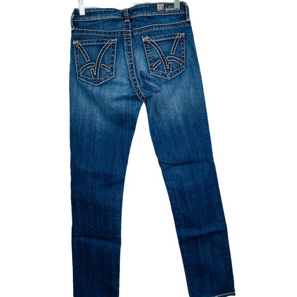 KUT FROM THE KLOTH Blue Stretch Denim Dark Wash 90s Y2K Skinny Jean Size 2 - Picture 3 of 16